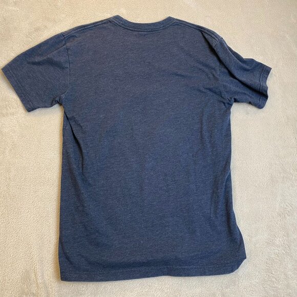 Ukrainian Pirate T-Shirt Navy Blue Graphic Tee Mens M Next Level Cotton Blend - Picture 9 of 9